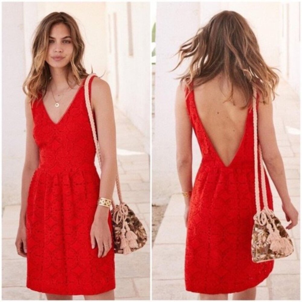 Sezane Robe Lina Coral *NEVER WORN*